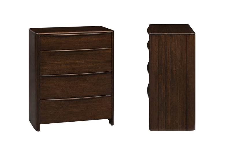 Catalina 4 Drawer Chest in Black Walnut by Greenington
