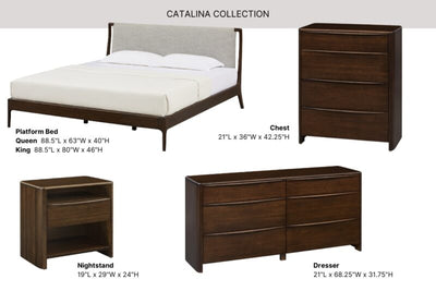 Catalina Six Drawer Dresser in Black Walnut by Greenington