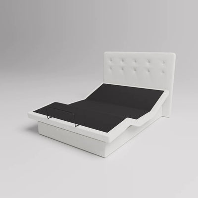 Ergomotion Dawn House Adjustable Base with Headboard in Ivory
